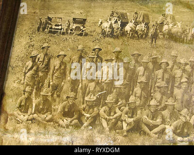 Weite Landschaft gerahmtes Foto des Ersten Weltkrieges AEF Camp Pike 87th Division (Nationale Volksarmee) Cantonment, Little Rock Arkansas 1918. Stockfoto