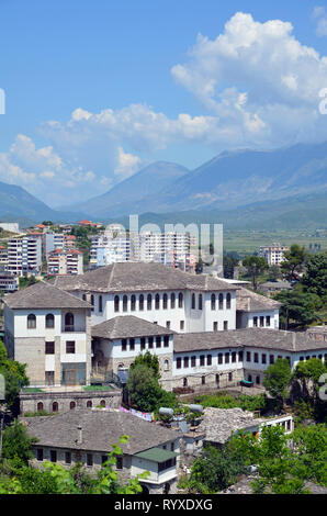 Albanien, Gjirokastra - UNESCO-Welterbe Stockfoto