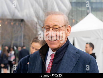 New York, NY - 15. März 2019: Hudson Yards ist lagest private Entwicklung in New York. Vorsitzender der Verbundenen Unternehmen Stephen Ross besucht öffnung Tag an Hudson Yards von Manhattan Credit: Lev radin/Alamy leben Nachrichten Stockfoto