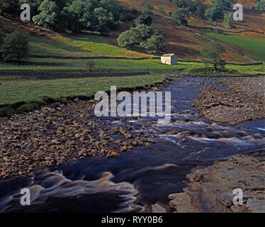 Vereinigtes Königreich. England. North Yorkshire. Fluss Swale. Stockfoto