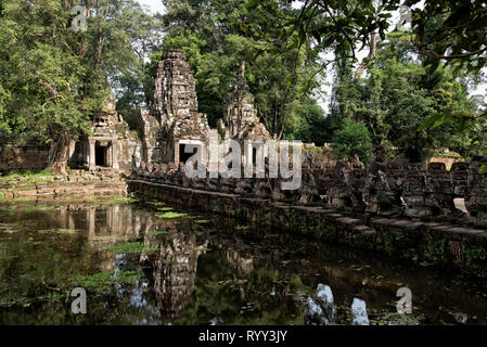 Preah Khan Tempel in Siem Reap, Kambodscha Stockfoto