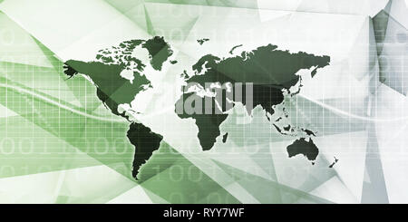 Global Business Development Analytics Abstrakt Hintergrund Kunst Stockfoto