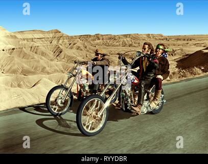 HOPPER, FONDA, seitwärts, EASY RIDER, 1969 Stockfoto