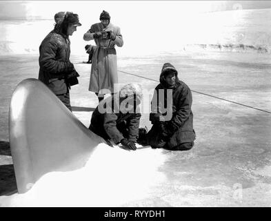 Eis am Nordpol Szene, das Ding aus einer anderen Welt, 1951 Stockfoto