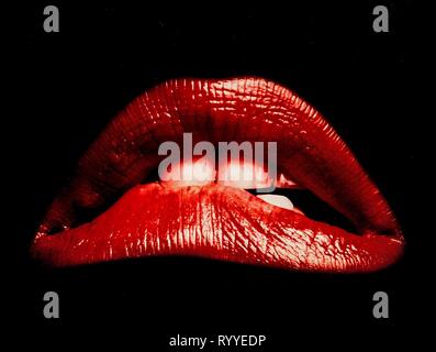 Rote Lippen, die Rocky Horror Picture Show, 1975 Stockfoto