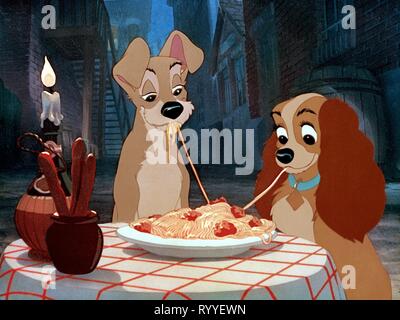 TRAMP, LADY, Lady und der Tramp, 1955 Stockfoto