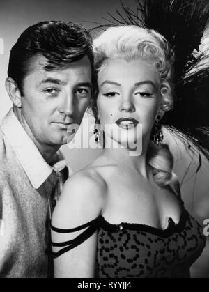 ROBERT MITCHUM, Marilyn Monroe, Fluss ohne Wiederkehr, 1954 Stockfoto