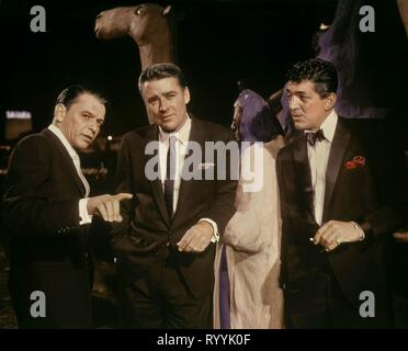 FRANK SINATRA, Peter Lawford, Dean Martin, OCEAN'S 11, 1960 Stockfoto