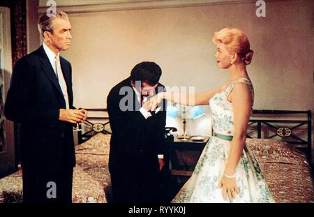 JAMES STEWART, DANIEL GELIN, DORIS DAY, der Mann, der zuviel wusste, 1956 Stockfoto