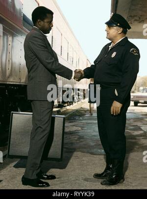 SIDNEY POITIER, Rod Steiger, IN DER HITZE DER NACHT, 1967 Stockfoto