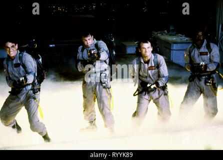 HAROLD RAMIS, Dan Aykroyd, Bill Murray, Ernie Hudson, Ghostbusters, 1984 Stockfoto