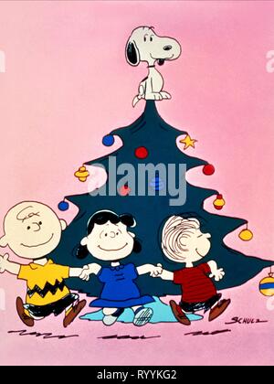CHARLIE BROWN, Lucy, Linus und Snoopy, Charlie Brown CHRISTMAS, 1965 Stockfoto