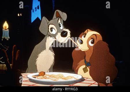 TRAMP, LADY, Lady und der Tramp, 1955 Stockfoto