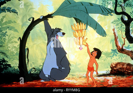 BALOO, MOWGLI, DAS DSCHUNGELBUCH, 1967 Stockfoto