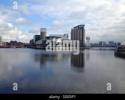 Die Lowry Theater Salford Quays Manchester Stockfoto