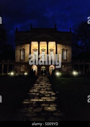 Das Holburne Museum in Bath, Großbritannien in der Nacht Stockfoto