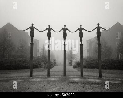 Skulptur von Portishead Marina UK Stockfoto