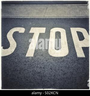 Stop-Schild Stockfoto