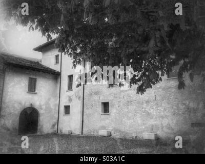 Die mittelalterlichen Novalesa Abbey Stockfoto