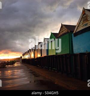 Southbourne Strand in der Nähe von Bournemouth in England Stockfoto