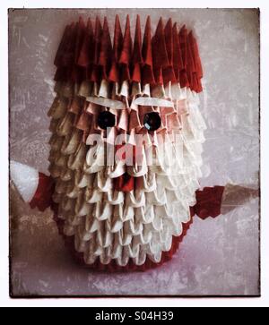 Santa Claus origami Stockfoto