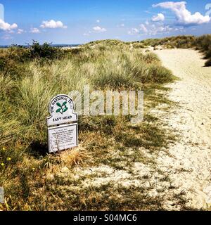 Osten Kopf, West Wittering, West Sussex, UK. Stockfoto