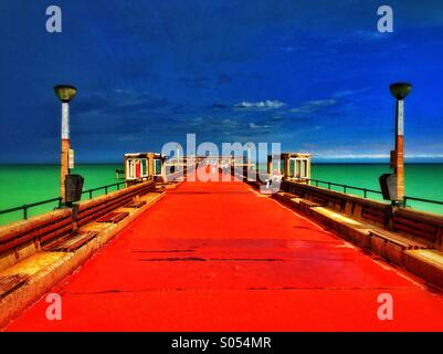 Deal Pier in Kent, England Stockfoto