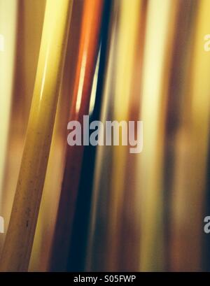 Nahaufnahme von Metall Vernetzung Stockfoto