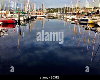 Bootshafen, Port Townsend, Washington Stockfoto