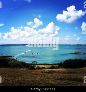 Blick auf Guernsey Herm Stockfoto