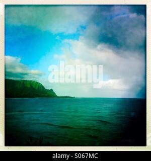 Hanalei Bay. Kauai, Hawaii. Stockfoto
