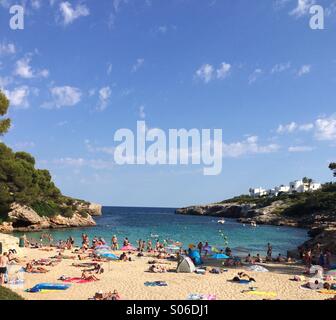 Cala Gran Strand Mallorca Stockfoto