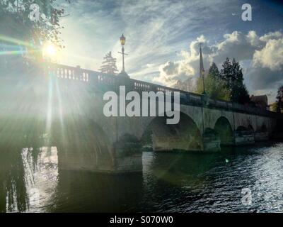 Wallingford Brücke über den Fluss Themse Stockfoto