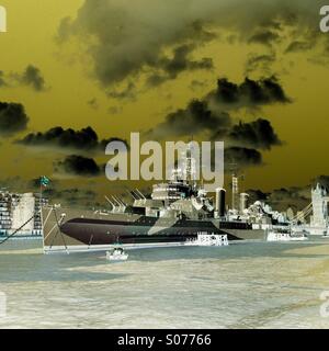 HMS Belfast, The Queen's Walk, London, SE1 2JH Stockfoto