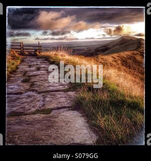 Die großen Ridge, Derbyshire. Stockfoto