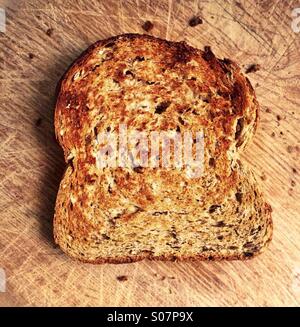 Morgen toast Stockfoto