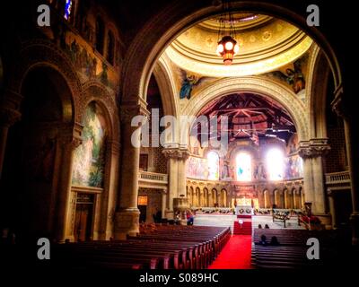 Innenraum der Gedächtniskirche der Stanford University, Kalifornien, USA Stockfoto