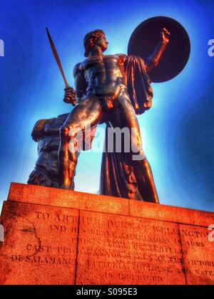 Statue des Achilles in Hyde Park London Stockfoto