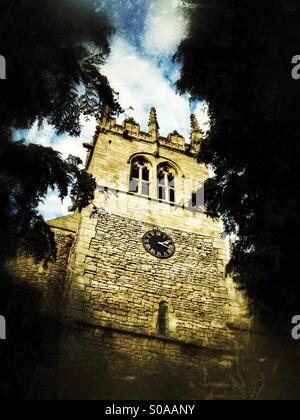 Allerheiligenkirche, Hough-on-the-Hill, Lincolnshire, England. Stockfoto