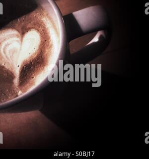 Tasse Latte Stockfoto