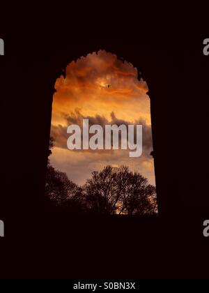 Kirkstall Abbey, Leeds, West Yorkshire Stockfoto