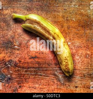 Gegessen Banane hdr Stockfoto