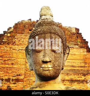 Statue des Buddha in Ayuttaya Thailand Stockfoto