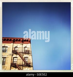 Ein Gebäude in Brooklyn, New York. Stockfoto