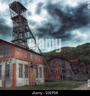 Puit Couriot Mine der Loire, Saint-Etienne, Frankreich Stockfoto