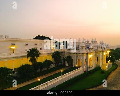 Der prächtige Taj Falaknuma Palast, Hyderabad Stockfoto