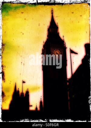 Blick auf Elizabeth Tower bekannt als Big Ben, City of Westminster, Central London, England, Vereinigtes Königreich, Europa Stockfoto