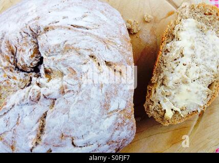Laib Roggenbrot Stockfoto
