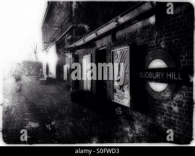 Sudbury Hill U-Bahn Station, London Borough of Harrow, North West London, England, Vereinigtes Königreich, Europa Stockfoto