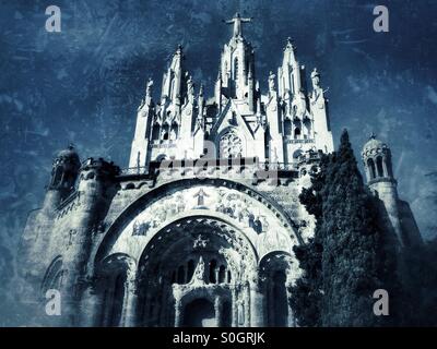 Expiatory Kirche der Heiligen Coeur Jesu in Barcelona, Spanien Stockfoto